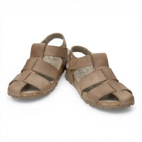 Stanley C8 – Wasserdichte Herren-Sandalen aus taupefarbenem Leder