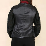 Damen-Tweedweste mit Fischgrätmuster, weinrot, klassisch im Stil der 1920er Jahre