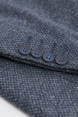 3-teiliger Herrenanzug in Marineblau mit zweireihiger Weste