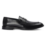 Ted – Schwarze Herren-Penny-Loafer aus Leder im klassischen Mokassin-Stil