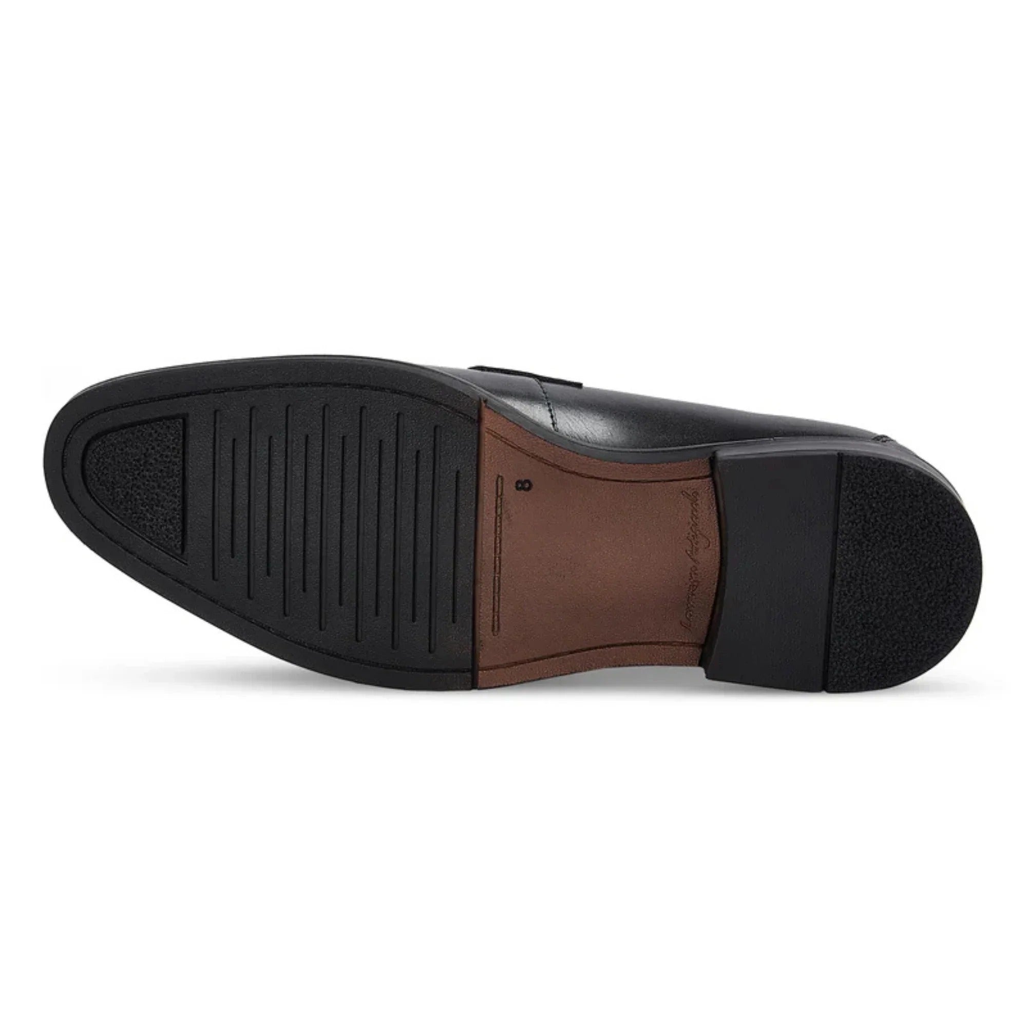 Ted – Schwarze Herren-Penny-Loafer aus Leder im klassischen Mokassin-Stil