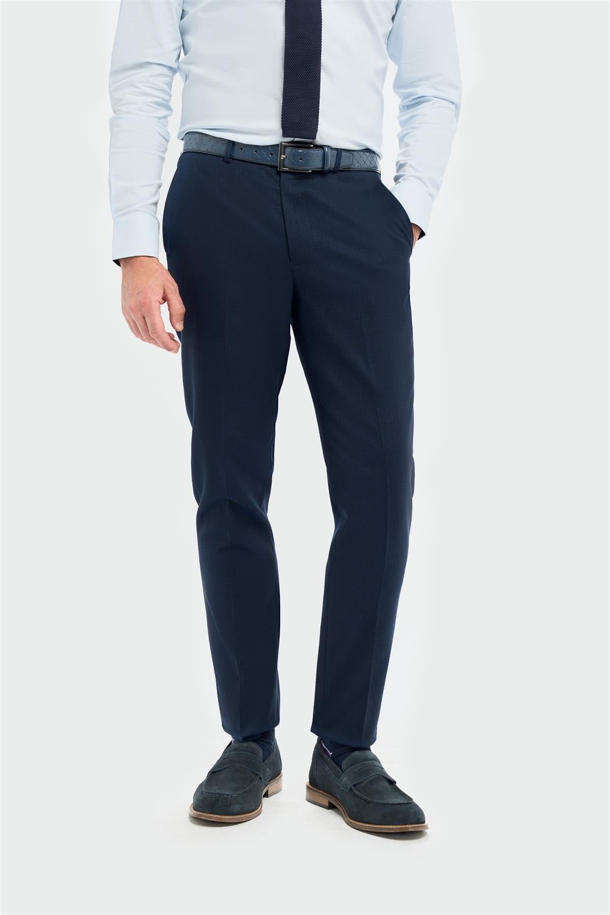 Tropez - Marineblaue Herren-Anzughose
