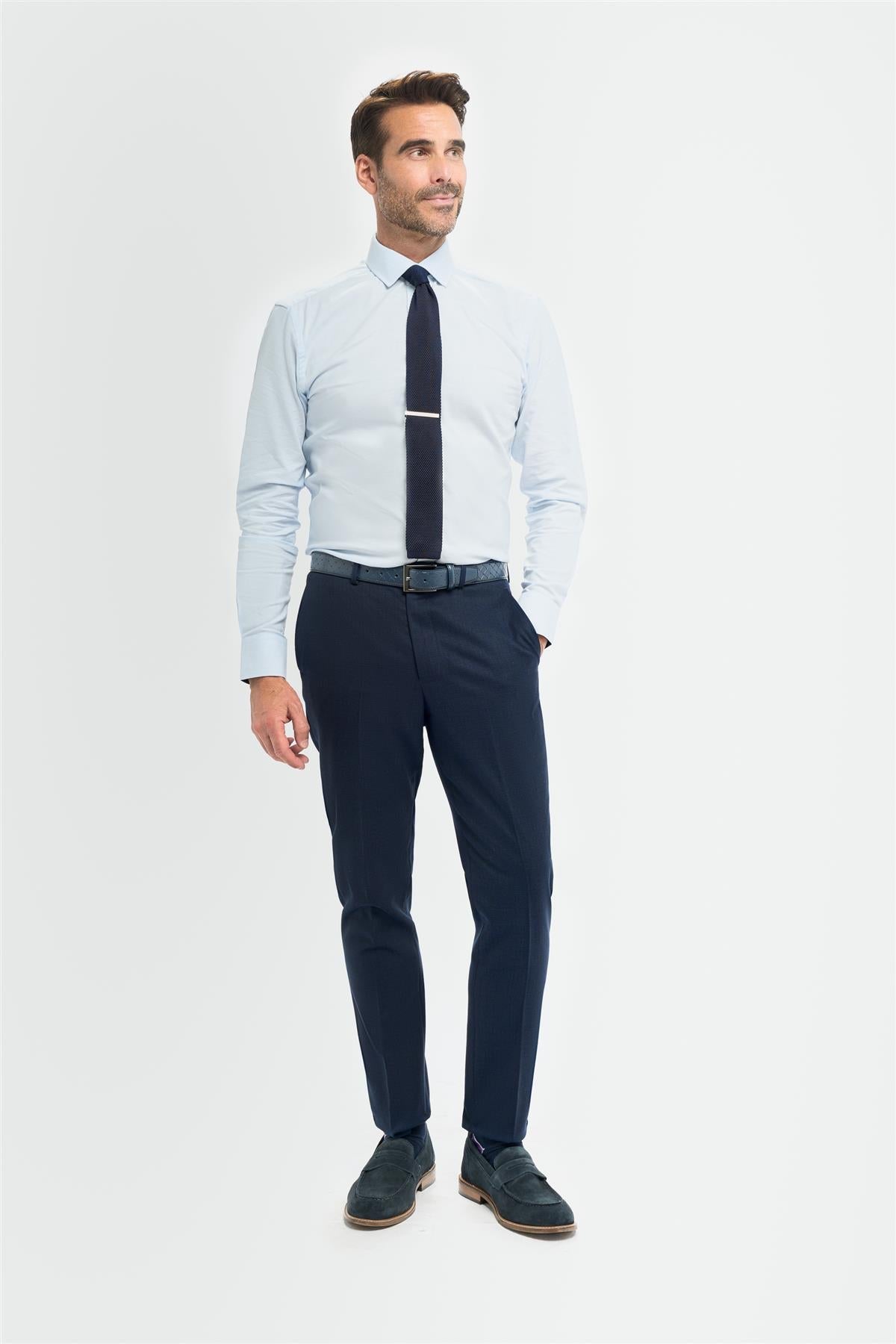 Tropez - Marineblaue Herren-Anzughose