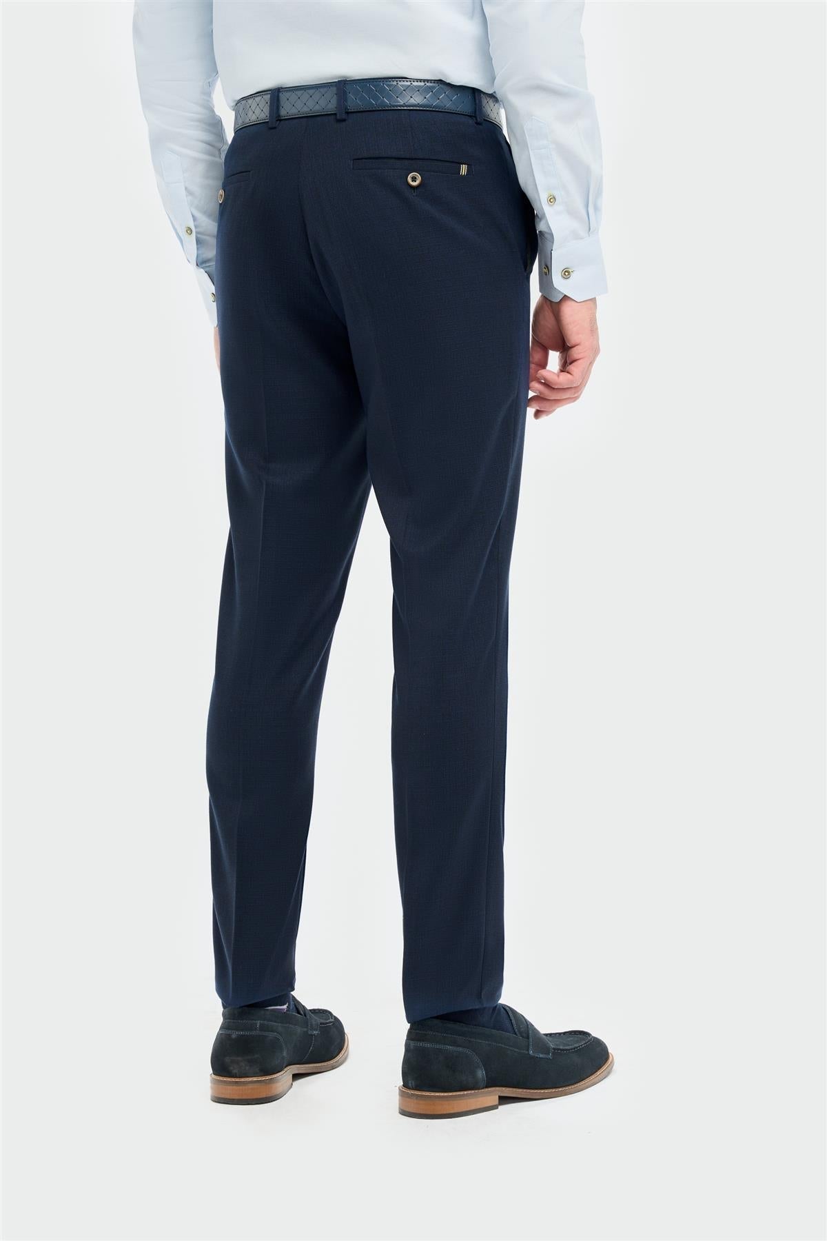 Tropez - Marineblaue Herren-Anzughose