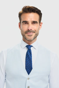 Tropez - Herrenweste in Himmelblau