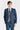Viceroy-Anzug in Marineblau mit kontrastierender Weste aus Harris Brown Tweed