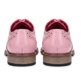 Wolf - Herren-Brogues mit rosa Blumenmuster