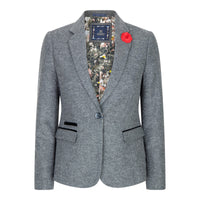 Women's Tailored Fit Grey Blazer