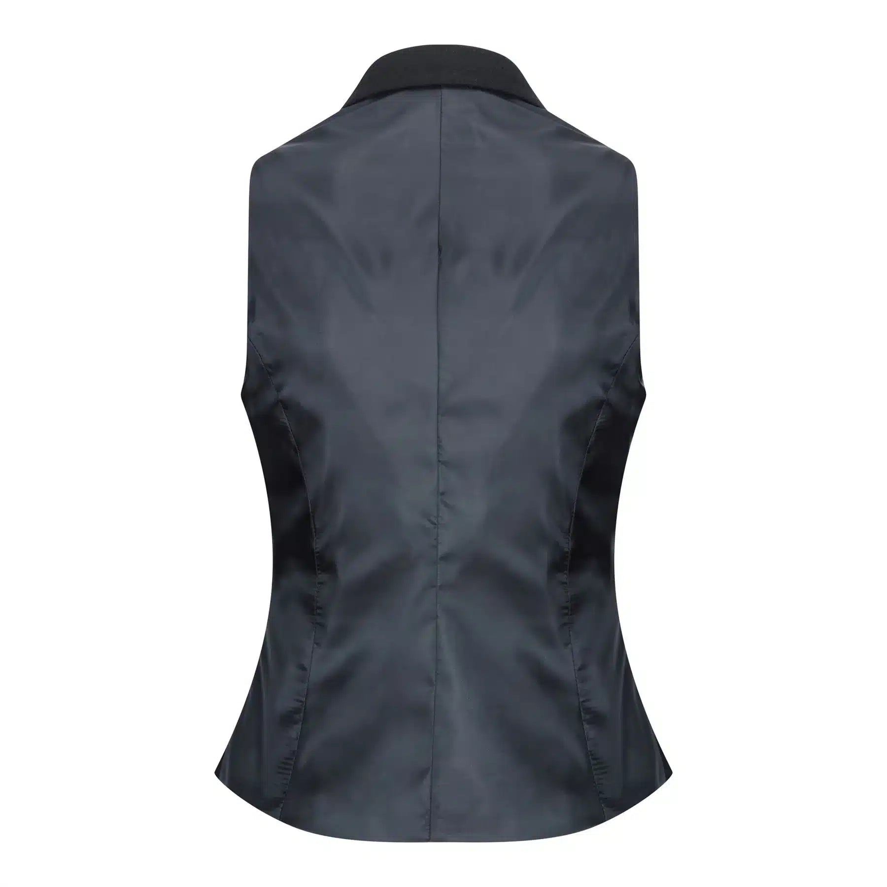 Womens Waistcoat Suit Wool Tweed Elbow Patch 1920s Vintage Classic Black