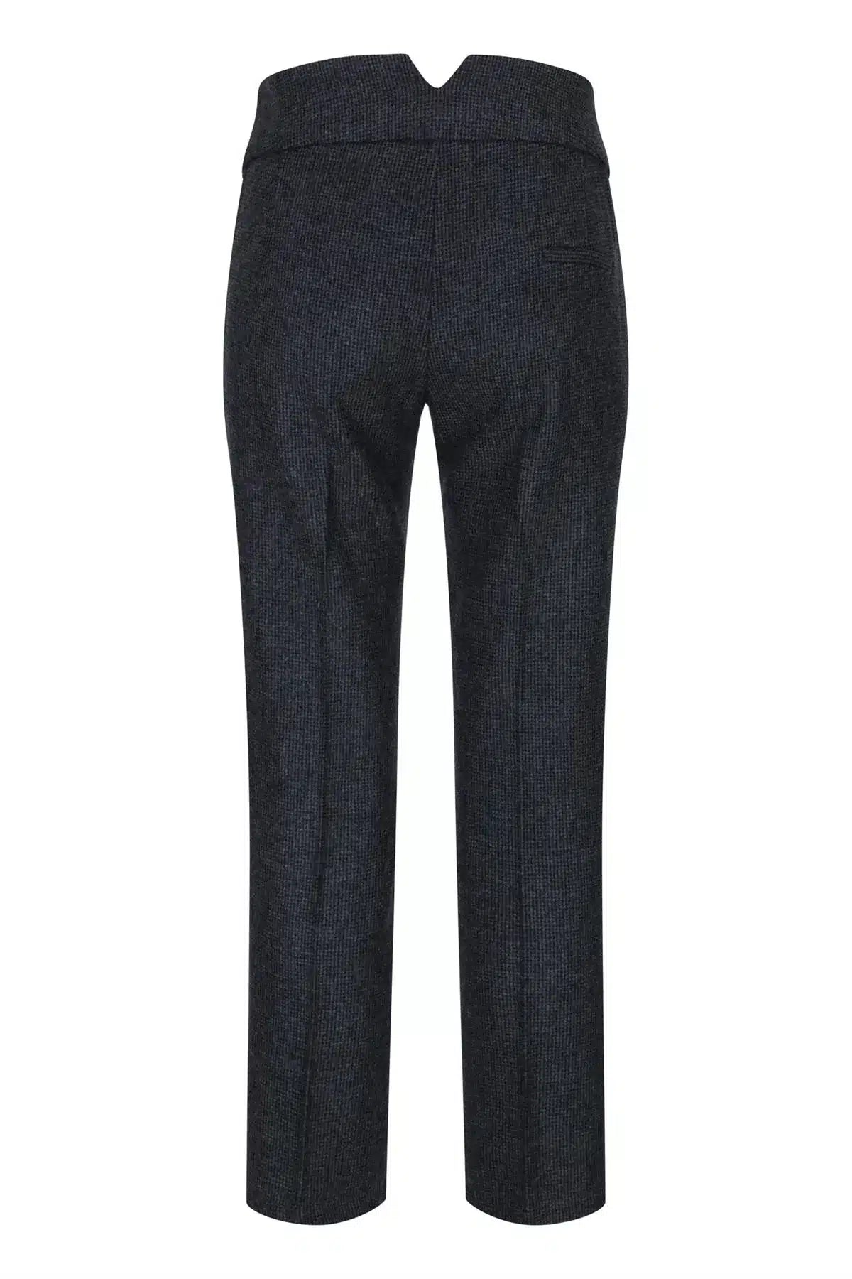 Women Grey Tweed Herringbone Trousers 1920's Peaky Tailored Fit Vintage Retro