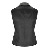 Women Grey Tweed Herringbone waistcoat 1920's Peaky Tailored Fit Vintage Retro